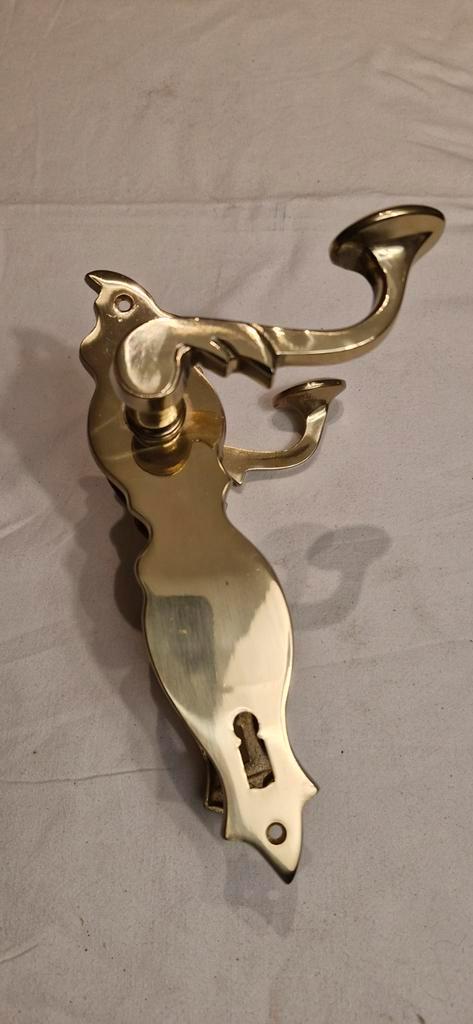 Poignée de porte en laiton - 3 paires, Bricolage & Construction, Serrurerie de bâtiment & Dispositif de fermeture, Enlèvement ou Envoi