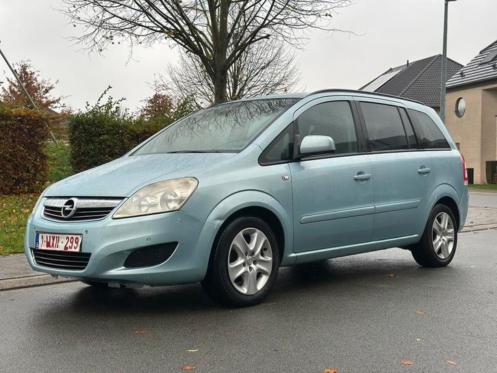OPEL ZAFIRA 1.6 BENZINE - 7 PL - AIRCO - 2009 - MET KEURING, Autos, Opel, Particulier, Zafira, ABS, Airbags, Air conditionné, Bluetooth