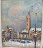 oud schilderij Wapenplein Oostende, Ophalen