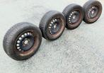 4 jantes Opel avec des pneus hiver 185/65-15, 15 pouces, Pneus et Jantes, Pneus hiver, 185 mm