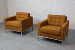 Pair of Florence Knoll lounge chairs for Knoll International, Ophalen of Verzenden