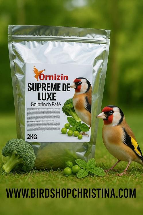 Supreme Deluxe 2kg 21% Eiwitten “Distelvinken Groen Eivoer ", Dieren en Toebehoren, Vogels | Hokken en Kooien, Nieuw, Ophalen