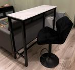 Bartafel met 2 barkrukken, Ophalen, Zo goed als nieuw