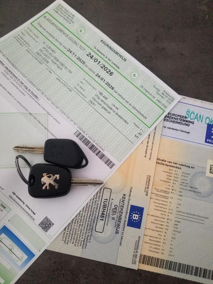 Peugeot partener 5plaats met macherende Airco, Auto's, Peugeot, Particulier, Onderhoudsboekje, Ophalen