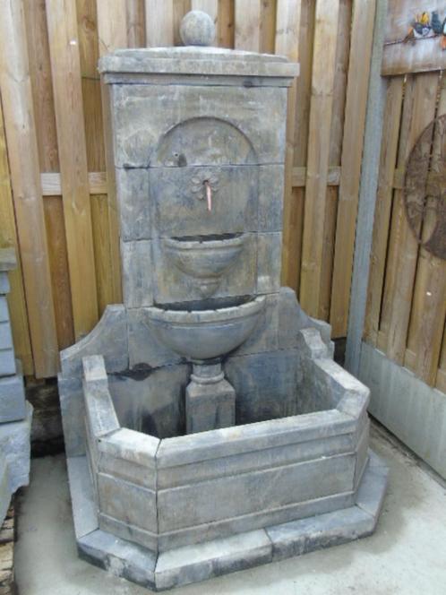 antieke gepatineerde blauwe stenen fontein, 3 verdiepingen., Tuin en Terras, Waterpartijen en Fonteinen, Nieuw, Fontein, Hardsteen