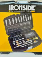 Toolset Ironside (doppenset ¼” + bits) 60 delig, Doe-het-zelf en Bouw, Ophalen of Verzenden, Nieuw