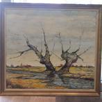 Schilderij op doek - Wilgen, Antiek en Kunst, Ophalen