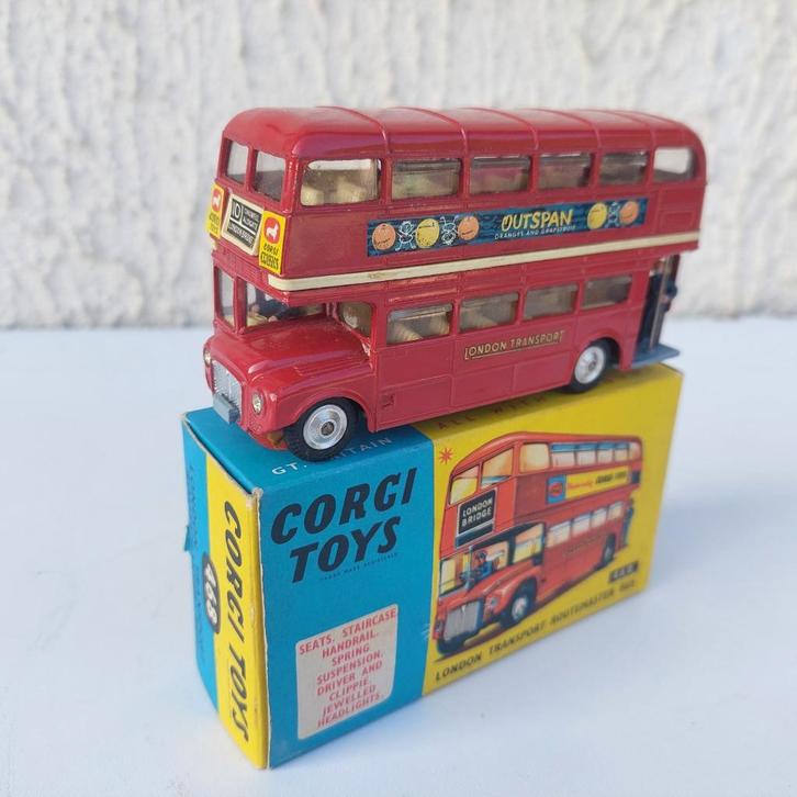 CORGI TOYS 468 LONDON TRANSPORT ROUTEMASTER BUS BOX ORIGINAL, Hobby en Vrije tijd, Modelauto's | 1:43, Gebruikt, Bus of Vrachtwagen