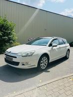 Citroën C5 2.0 HDi Tourer – Euro 5 – 1er propriétaire, Auto's, Citroën, Euro 5, Zwart, Leder en Stof, Wit
