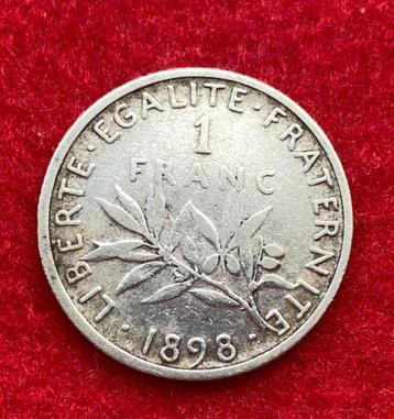 Muntencollectie - Munten van 1 Francs Semeuse 1898-1920 beschikbaar voor biedingen