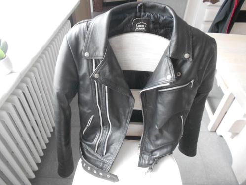 stoere lederen jas, Kleding | Heren, Jassen | Zomer, Gedragen, Maat 48/50 (M), Ophalen of Verzenden