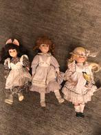 3 STUKS PORSELEINEN POPPEN, Ophalen, Gebruikt, Pop