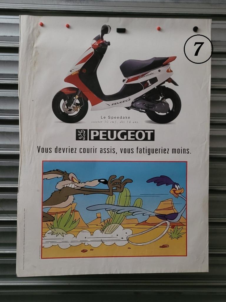 Affiche Publicité d'époque Peugeot 103 CLIP à vendre