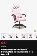 Gamestoel /bureaustoel roze/wit, Huis en Inrichting, Bureaustoelen, Ophalen, Nieuw, Roze, Gaming bureaustoel