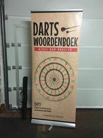 leuke banner voor beurs of als decoratie. thema darts, Sports & Fitness, Fléchettes, Comme neuf, Autres types, Enlèvement ou Envoi