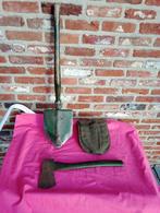 plooispade en bijltje Belgisch leger 20€., Verzamelen, Ophalen, Landmacht, Kist of Geocache