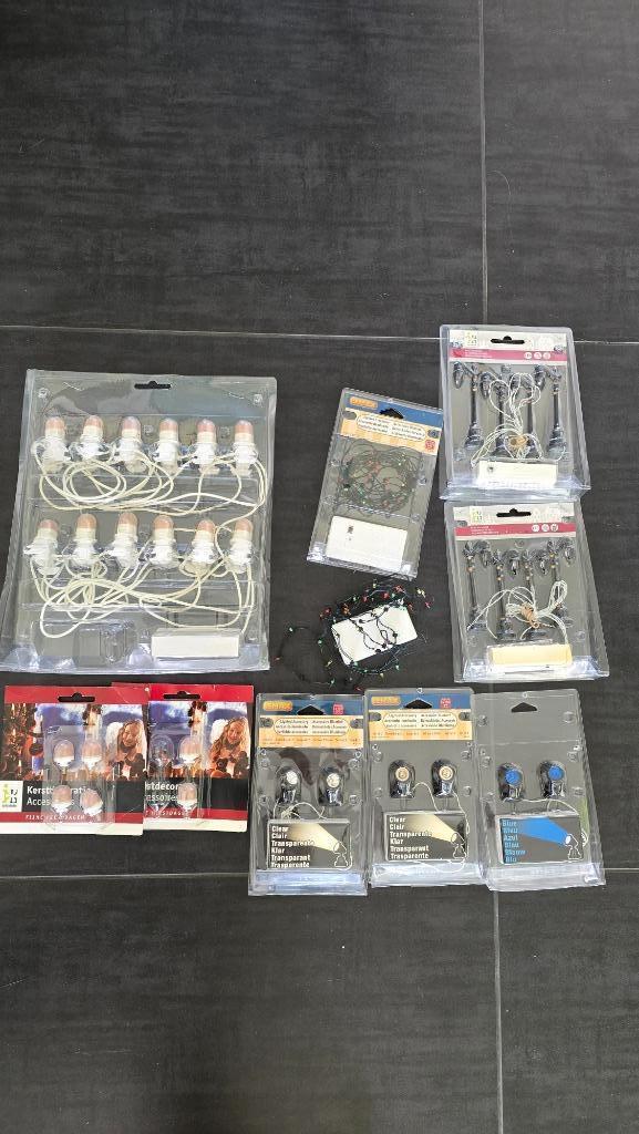 Grote set Lemax & kerstdorp verlichting, Diversen, Kerst, Zo goed als nieuw, Ophalen of Verzenden