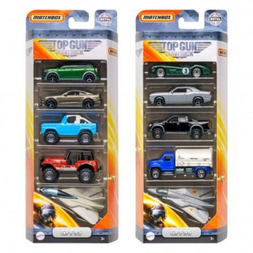 Set Matchbox 5 Pack Top Gun Maverick, Hobby en Vrije tijd, Modelauto's | Overige schalen, Nieuw, Auto, Verzenden