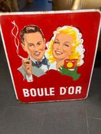 Plaque emaille  Boule d’or 1951, Enlèvement, Utilisé, Panneau publicitaire