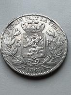 België 5 Francs 1868 Leopold II Pos A, Postzegels en Munten, Munten | België, Ophalen of Verzenden
