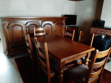 volledige eiken eetkamer, Enlèvement