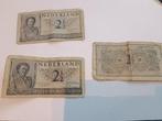 (3) biljet Nederland muntbiljet 2 1/2 gulden, 08-08-1949, Postzegels en Munten, Bankbiljetten | Nederland, Los biljet, Ophalen of Verzenden