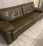 Lederen salon 3,5 en 2,5 zit, Huis en Inrichting, Ophalen, Gebruikt, Leer, Leder, tijdloos