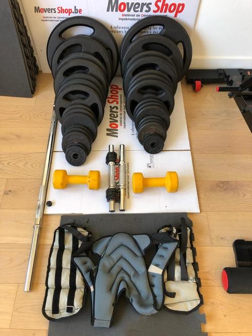 Kit de musculation, Sport en Fitness, Fitnessmaterialen, Zo goed als nieuw, Halterset, Armen, Benen, Borst, Buik, Rug, Ophalen
