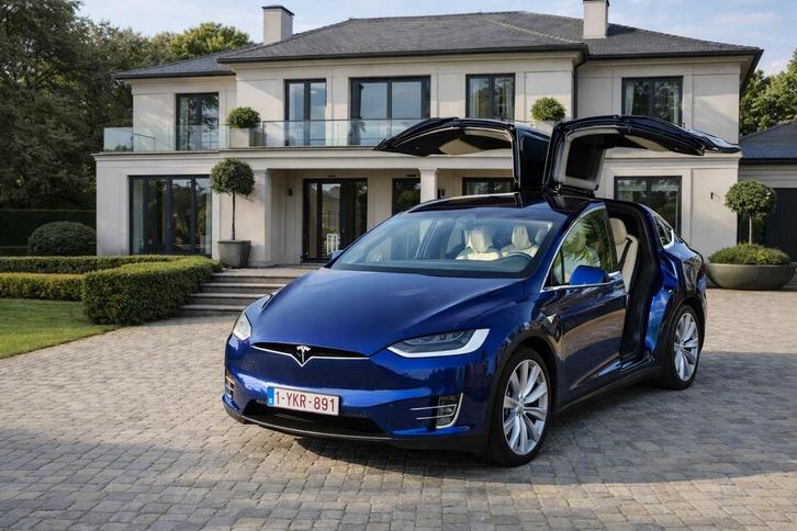Tesla Model X Long Range AWD - FACELIFT – 2020 – 110.000 km, Auto's, Tesla, Particulier, Model X, LED verlichting, Elektrisch
