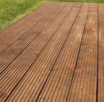 Terrasplank Grenen, Geschaafd 28 x 145 mm 420 cm Bruin Geïmp, Ophalen, Zo goed als nieuw, Composiet