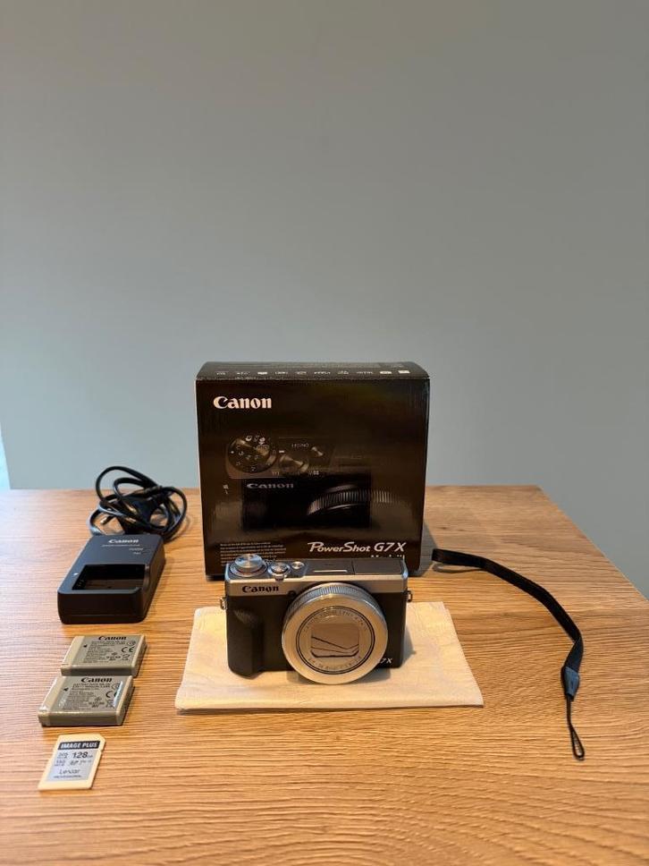 Canon Powershot G7X Mark III (extra battery + 128GB card), Audio, Tv en Foto, Fotocamera's Digitaal, Nieuw, Compact, Canon, Ophalen of Verzenden