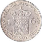 1 Gulden - Wilhelmina 1940 Zilver(.720)10 g, Postzegels en Munten, Zilver, Koningin Wilhelmina, 1 gulden, Ophalen of Verzenden