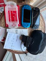 Playstation portable PSP met 20 spellen, Blauw, Ophalen of Verzenden, PSP, Gebruikt