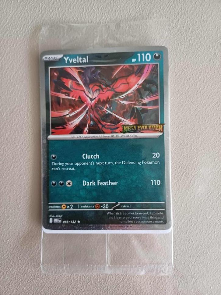 Pokémon Yveltal Met Mega Evolution sticker Sealed, Hobby & Loisirs créatifs, Jeux de cartes à collectionner | Pokémon, Neuf, Cartes en vrac