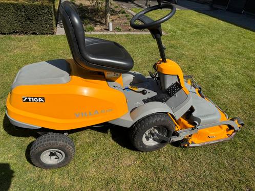 STIGA VILLA 14 HST/ 95 CM COMBI MAAIDEK ZITMAAIER, Tuin en Terras, Grasmaaiers, Zo goed als nieuw, Benzine-grasmaaier, 50 cm of meer