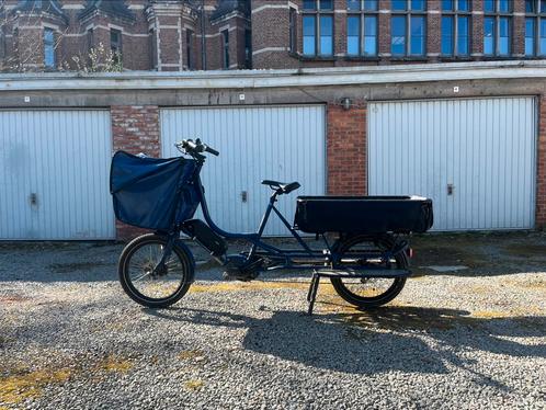 Bicicapace Justlong Blauw, Fietsen en Brommers, Fietsen | Bakfietsen, Zo goed als nieuw, Ophalen