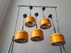 Zeldzame set van 5 Arnold Berges hanglampen, Ophalen, Gebruikt, Space Age