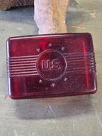 WWII US red plastic soap box, Ophalen