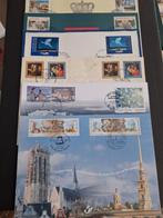 Émissions conjointes : 4 cartes timbrées, Europe, Affranchi, Oblitération 1er jour, Envoi