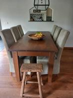 teak eettafel 2.10x0.90m, Huis en Inrichting, Ophalen, Teakhout, 200 cm of meer, 50 tot 100 cm