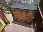 Klein antiek dressoir van hout/marmer, Ophalen, Zo goed als nieuw