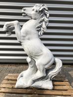 Steigerend Paard XL - Massief Gegoten Steen, Tuin en Terras, Ophalen of Verzenden, Steen, Dierenbeeld