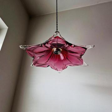Vintage Bohemia kristalglazen hanglamp.  beschikbaar voor biedingen