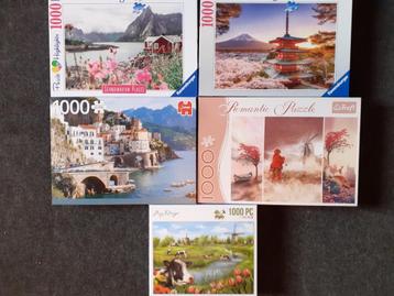 Puzzel 1000 stukjes beschikbaar voor biedingen