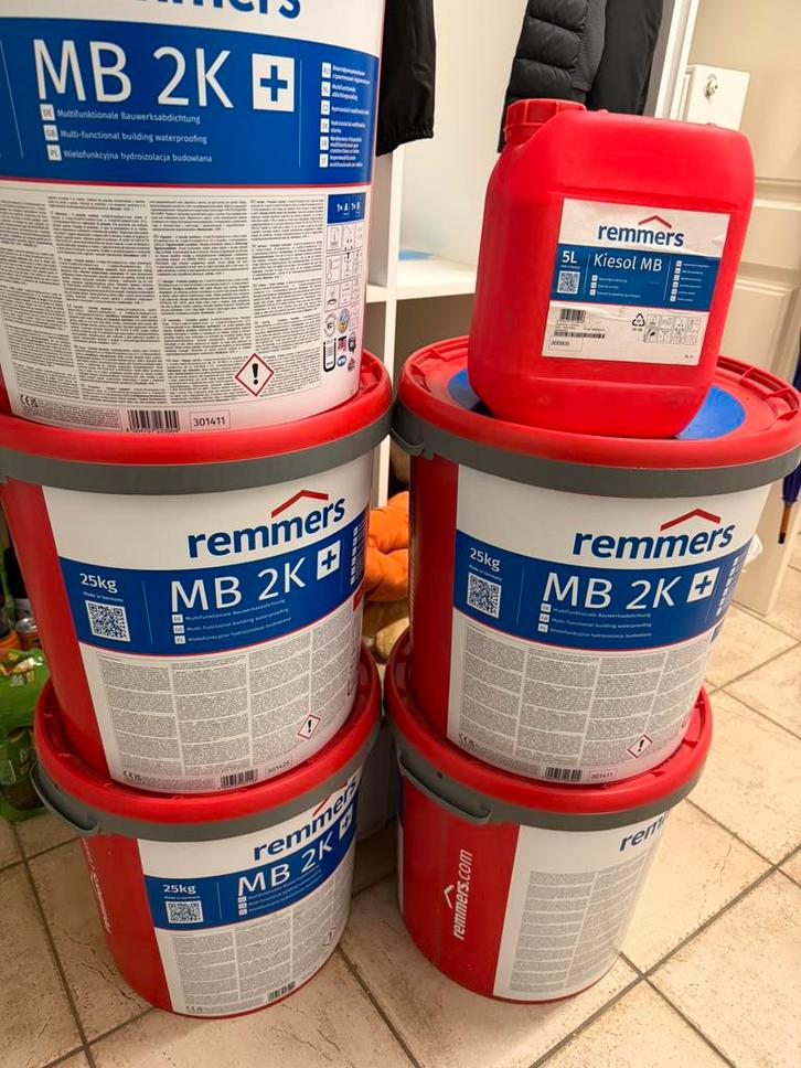 Remmers mb2 + kelderdichting, Doe-het-zelf en Bouw, Isolatie en Afdichting, Nieuw, Ophalen