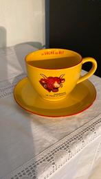Tasse + soucoupe La Vache qui Rit – Éditions Clouet (1998), Collections, Marques & Objets publicitaires, Enlèvement ou Envoi, Comme neuf