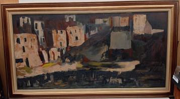 zeer groot schilderij gesigneerd JOEL ??? beschikbaar voor biedingen