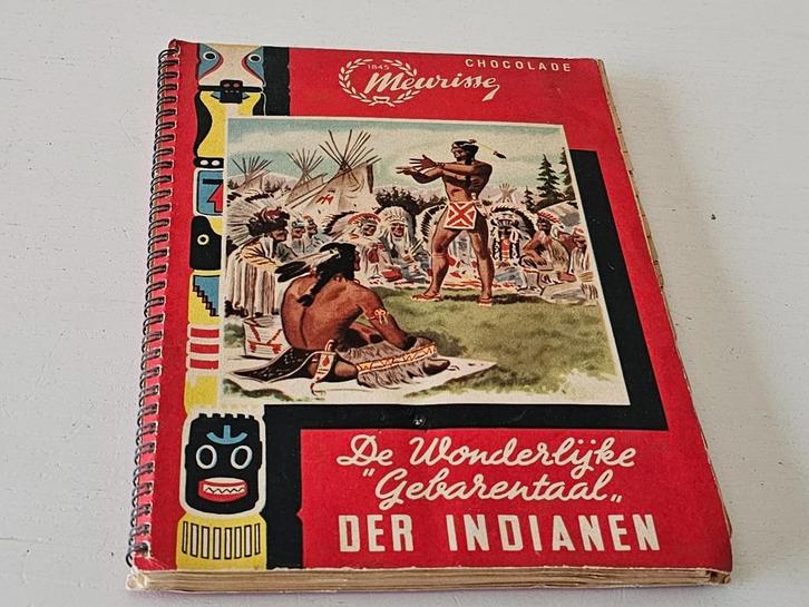 De wonderlijke gebarentaal der Indianen, uitgave Chocolade M, Boeken, Prentenboeken en Plaatjesalbums, Ophalen of Verzenden