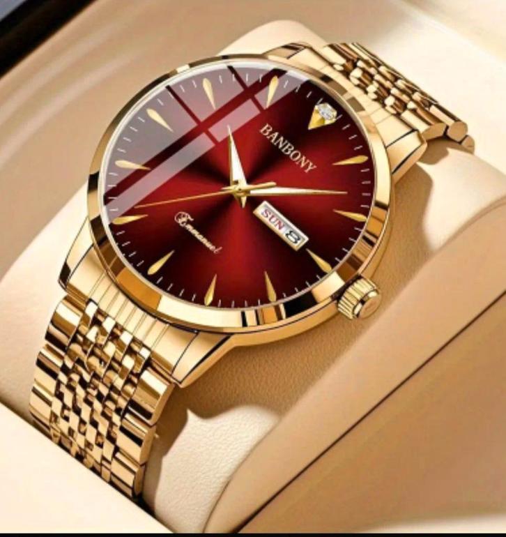 Horloge  BANBONY Roestvrij Staal Quartz Horloge., Handtassen en Accessoires, Horloges | Heren, Nieuw, Polshorloge, Staal, Staal