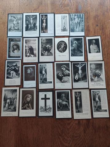 Lot Cartes de prière anciennes 1920-1939